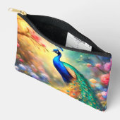 Pochette À Accessoires Peacock Bird 100 avec fleurs (Ouvrir)