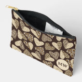 Pochette À Accessoires Peau d'animal aux coeurs (Ouvrir)