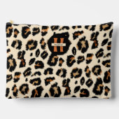 Pochette À Accessoires Peau léopard, Petterne animal moderne, Monogramme (Recto)