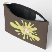Pochette À Accessoires peinture à éclaboussure de chien (Ouvrir)