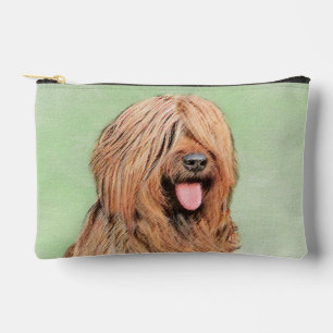 Pochette À Accessoires Peinture Briard Tawny Black Overlay Cute Dog Art
