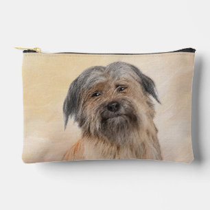 Pochette À Accessoires Peinture de Berger des Pyrénées Chien Faon aux Poi