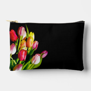 Pochette À Accessoires Peinture de bouquet de tulipes Art floral original