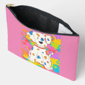 Pochette À Accessoires peinture de chien (Ouvrir)