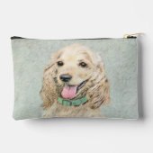 Pochette À Accessoires Peinture de Cocker Spaniel Buff Or Art Original de (Verso)