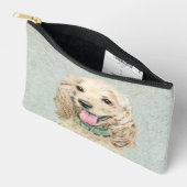 Pochette À Accessoires Peinture de Cocker Spaniel Buff Or Art Original de (Ouvrir)
