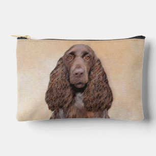 Pochette À Accessoires Peinture de Field Spaniel Roan Mignon Art Original