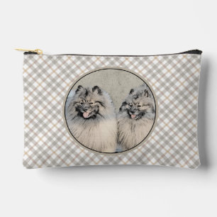 Pochette À Accessoires Peinture de Keeshond 2 Keeshonden Art canin origin