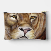 Pochette À Accessoires Peinture de l'animal au visage de Lion (Verso)