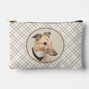 Pochette À Accessoires Peinture Greyhound Fawn mignonne Original Animal c