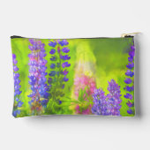 Pochette À Accessoires Peinture Lupine Art Fleur sauvage original (Verso)