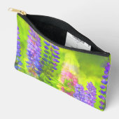 Pochette À Accessoires Peinture Lupine Art Fleur sauvage original (Ouvrir)