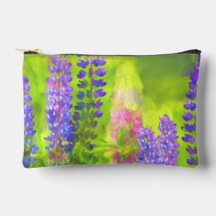 Pochette À Accessoires Peinture Lupine Art Fleur sauvage original