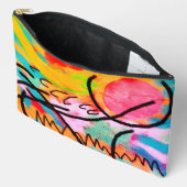 Pochette À Accessoires Peinture numérique abstraite (Ouvrir)