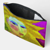 Pochette À Accessoires Peinture numérique Abstraite d'une femme (Ouvrir)