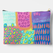 Pochette À Accessoires Peinture numérique abstraite funky (Verso)