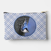 Pochette À Accessoires Peinture Nuthatch à poitrine blanche Oiseau origin (Verso)