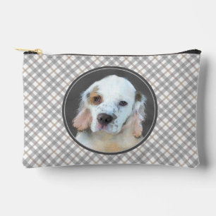 Pochette À Accessoires Peinture originale de chiot Clumber Spaniel Art ca