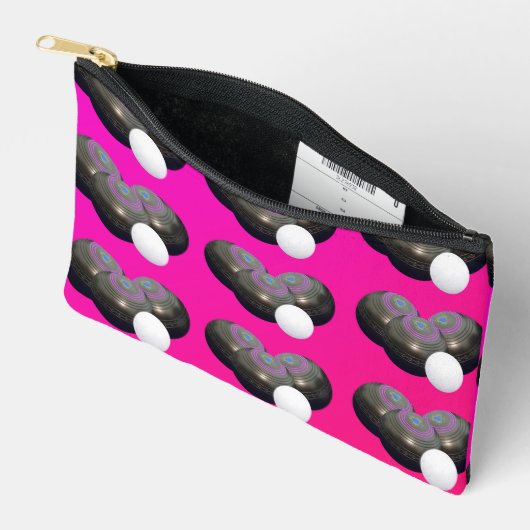 Pochette À Accessoires Pelouse Rose Et Jack, (Ouvrir)