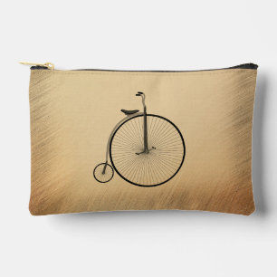 Pochette À Accessoires Péniche-Farthing Antique Bicyclette Rustique à Gra