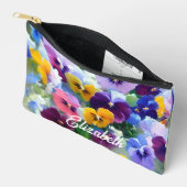 Pochette À Accessoires Pensées Colorées (Ouvrir)
