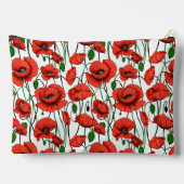 Pochette À Accessoires Pépites rouges dans un champ sur blanc (Verso)