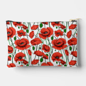 Pochette À Accessoires Pépites rouges dans un champ sur blanc (Verso)