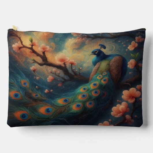 Pochette À Accessoires Perched Peacock  (Recto)