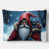 Pochette À Accessoires Père Noël Frostbite et son elfe de malice. (Verso)