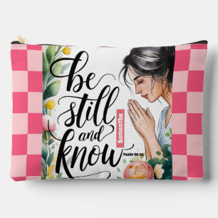 Pochette À Accessoires Personalisé Be Still and Know Christian Women