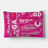 Pochette À Accessoires Personalised Netball Makeup Bag (Verso)