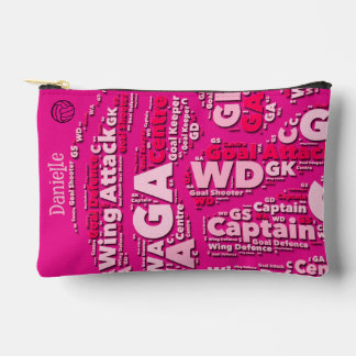 Pochette À Accessoires Personalised Netball Makeup Bag