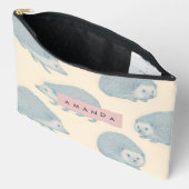 Pochette À Accessoires Personalized Charming Hedgehog Pattern (Ouvrir)