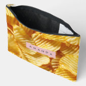 Pochette À Accessoires Personalized Crispy Potato Chip Design (Ouvrir)
