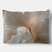 Pochette À Accessoires Personalized Elegant Neutral Ginkgo Leaves (Verso)