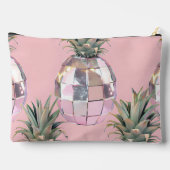 Pochette À Accessoires Personalized Glam Disco Pineapple Pink Metallic (Verso)