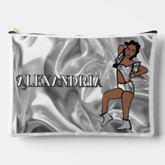 Pochette À Accessoires Personalized Majorette Dancer Liquid Silver #1
