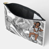 Pochette À Accessoires Personalized Majorette Dancer Liquid Silver #1 (Ouvrir)