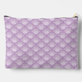 Pochette À Accessoires Personalized Monogram Soft Purple Floral Pattern (Verso)