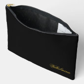 Pochette À Accessoires Personalized Name Small Multi Purpose Black (Ouvrir)