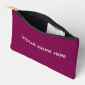 Pochette À Accessoires Personalized Name Stylish Modern Elegant Minimal  (Ouvrir)