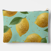 Pochette À Accessoires Personalized Pastel Glitter Lemon Style (Verso)