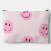 Pochette À Accessoires Personalized Pastel Pink Smiley Face (Verso)