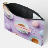 Pochette À Accessoires Personalized Pastel Tea Party Bliss (Ouvrir)