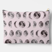 Pochette À Accessoires Personalized Pink Moon Phase Celestial Name Gift (Verso)