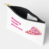 Pochette À Accessoires Personalized Pizza Lover Cute Girly Aesthetic  (Ouvrir)