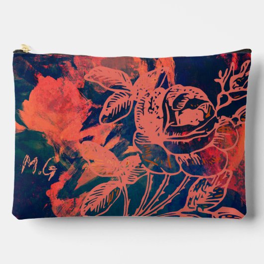 Pochette À Accessoires Personalized Rusty Rose Monogram (Recto)