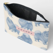 Pochette À Accessoires Personalized Soft and Cute Pomeranian Pattern (Ouvrir)
