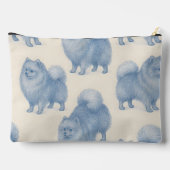 Pochette À Accessoires Personalized Soft and Cute Pomeranian Pattern (Verso)