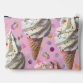 Pochette À Accessoires Personalized  Whimsical Pastel Ice Cream Dream  (Verso)